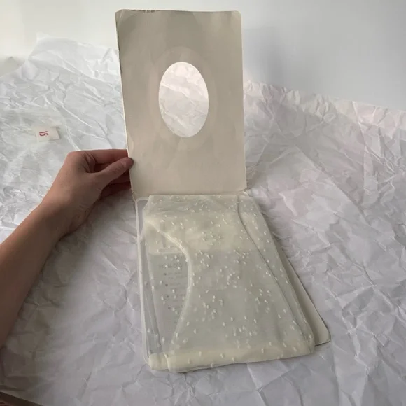 Christian Dior Dot Sheer Patterned Cotton Crotch Alabaster 3 - Picture 4 of 7